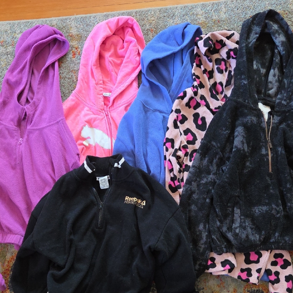 Bundle Of Girls Hoodies And Fleece